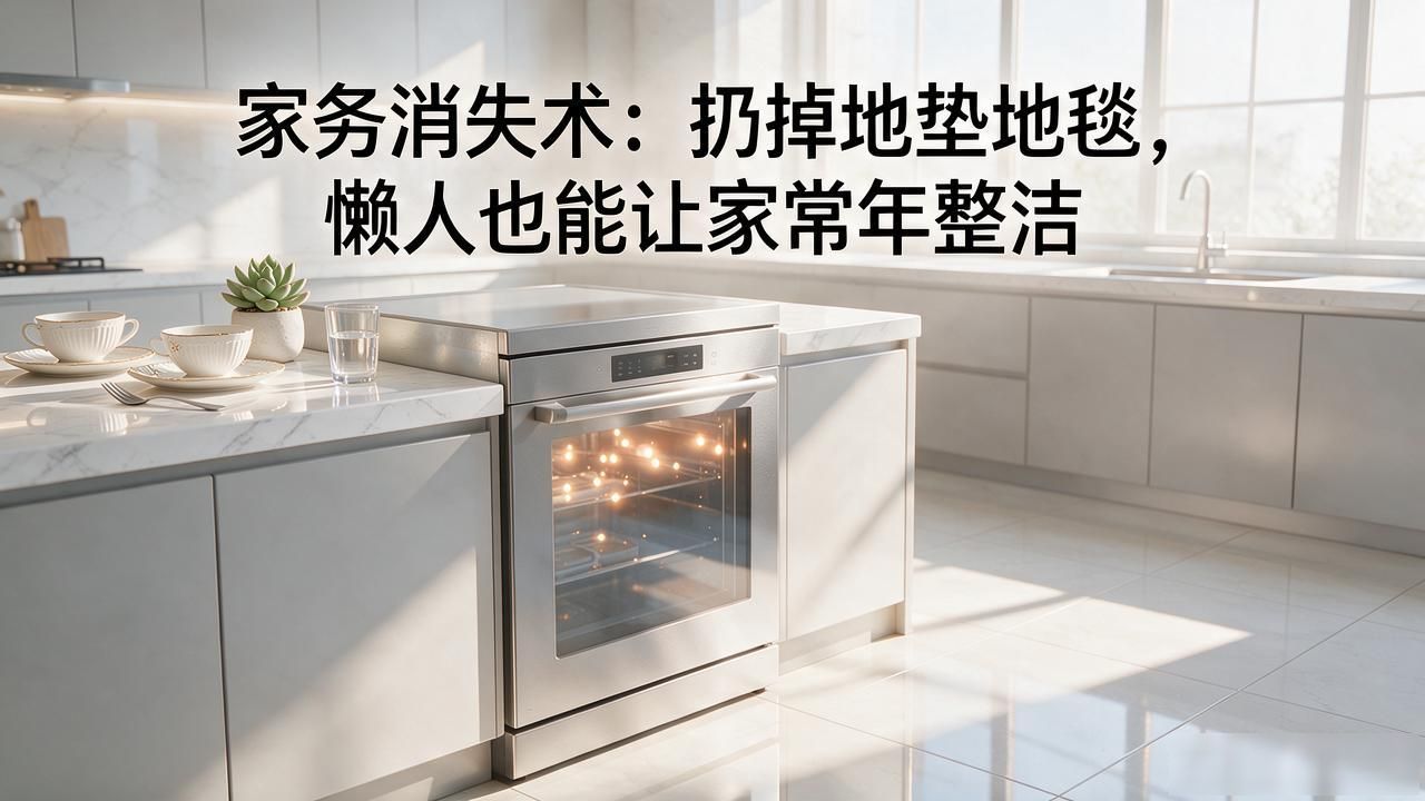 家务消失术:扔掉地垫地毯,懒人也能让家常年整洁(图1)