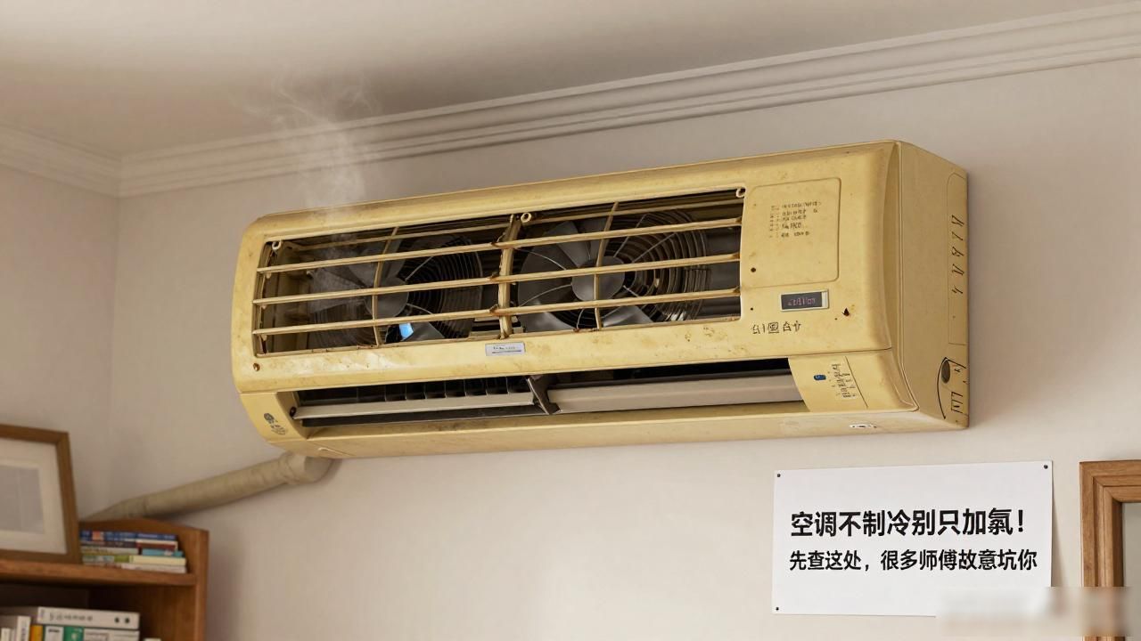 空调不制冷别只加氟！先查这处，很多师傅故意坑你(图1)