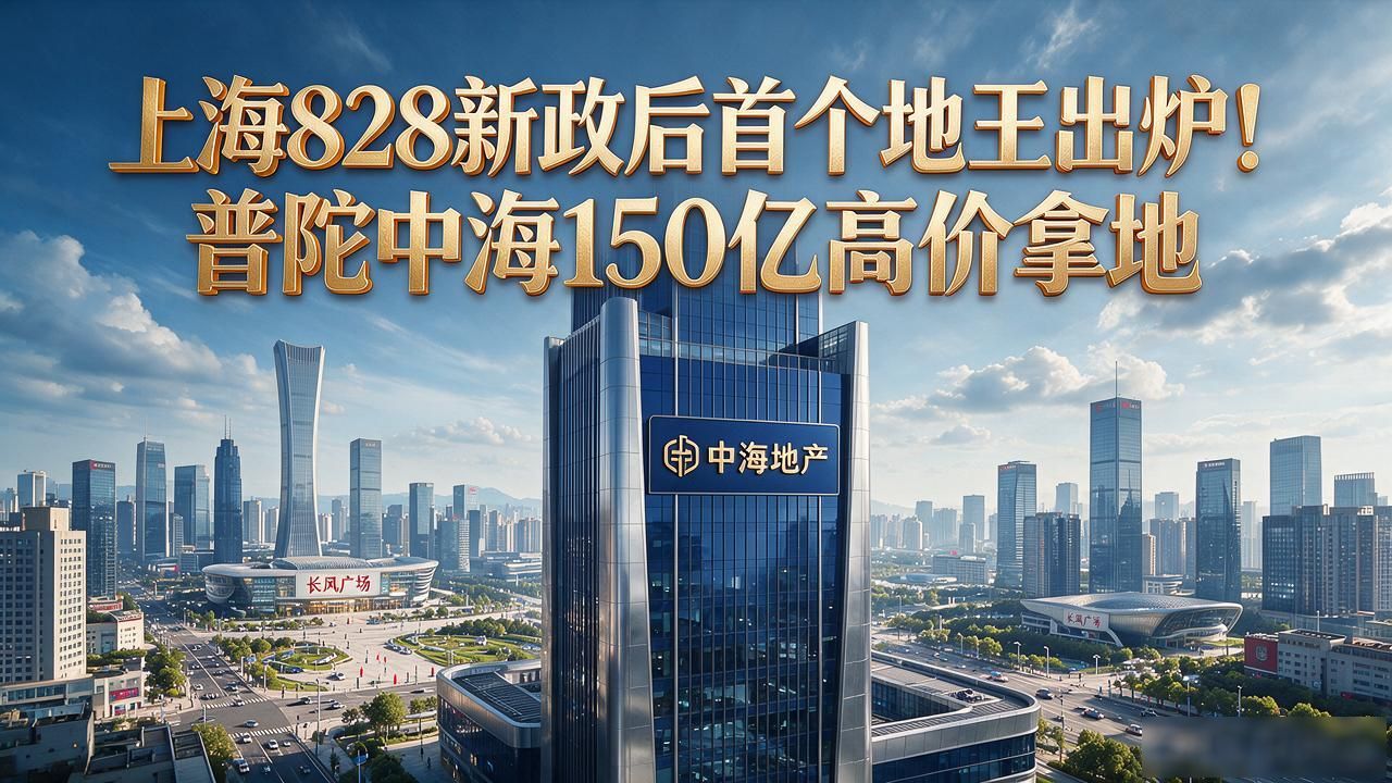 上海828新政后首个地王出炉！普陀中海150亿高价拿地(图1)