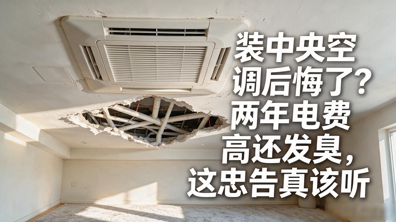 装中央空调后悔了？两年电费高还发臭，这忠告真该听(图1)