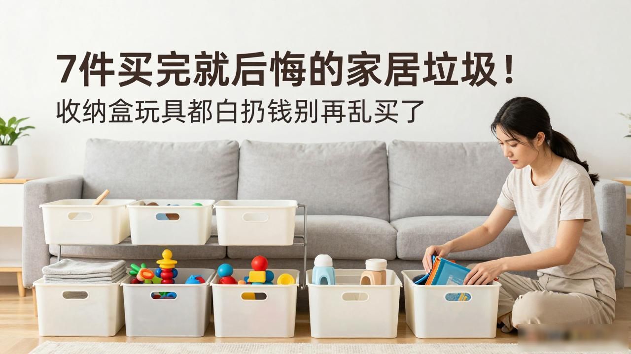 7件买完就后悔的家居垃圾！收纳盒玩具都白扔钱别再乱买了(图1)