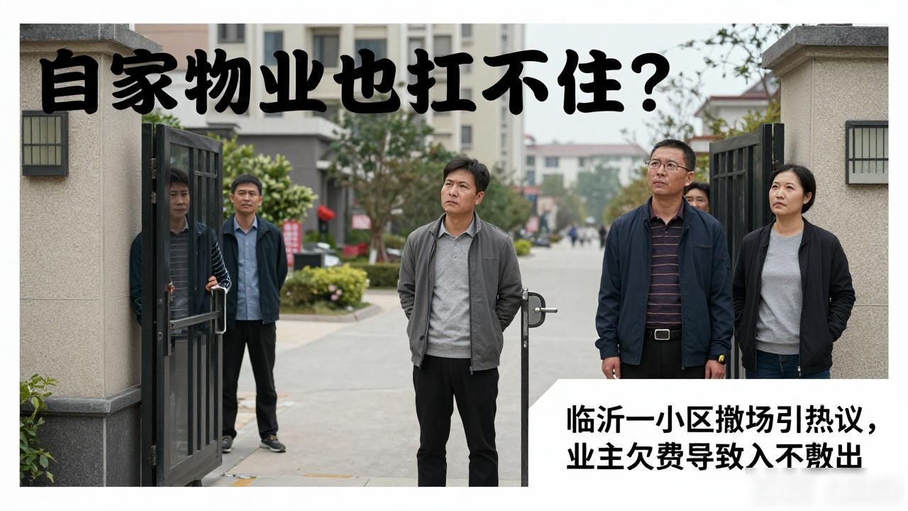 自家物业也扛不住？临沂一小区撤场引热议，业主欠费导致入不敷出(图1)