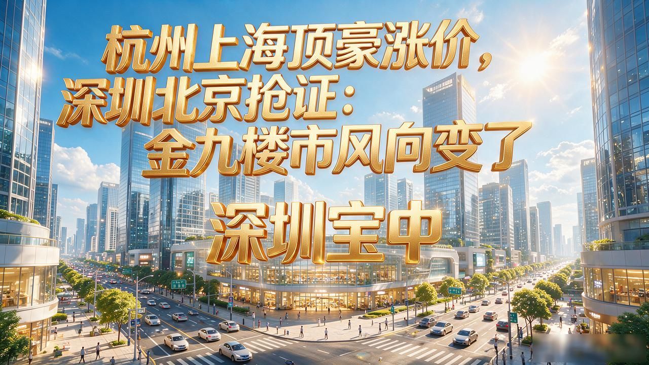 杭州上海顶豪涨价，深圳北京抢证：金九楼市风向变了(图1)