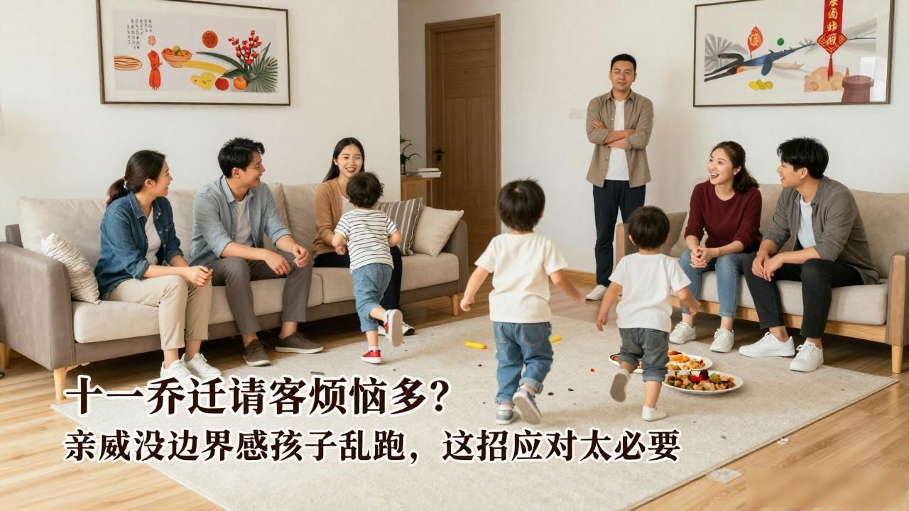 十一乔迁请客烦恼多？亲戚没边界感孩子乱跑，这招应对太必要(图1)